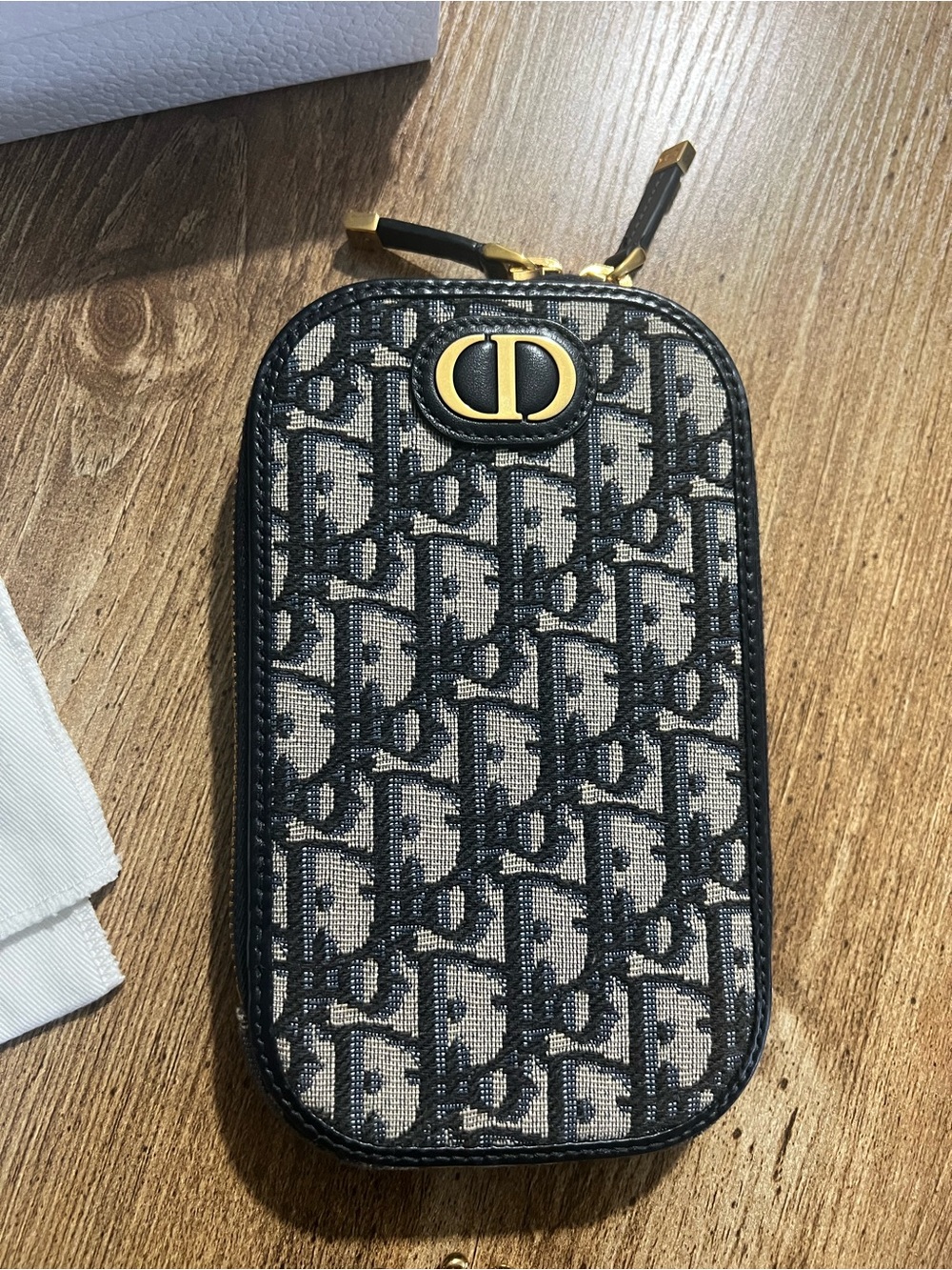Christian Dior Jacquard Canvas Phone Crossbody